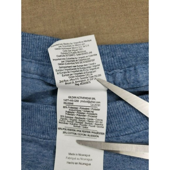 Gildan Softstyle Ringspun Cotton Velvet Leopard Head Zoo De Granby Blue T Shirt - Picture 11 of 11